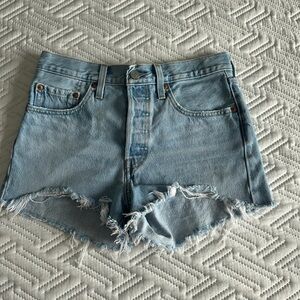 Levi’s Denim Frayed Hem Women's Shorts